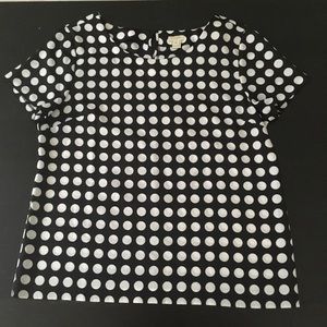 J. Crew polka dot blouse